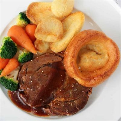  Yorkshire Pudding:  An Airy Cloud Embracing Rich Savoury Gravy and Succulent Roasted Meat!